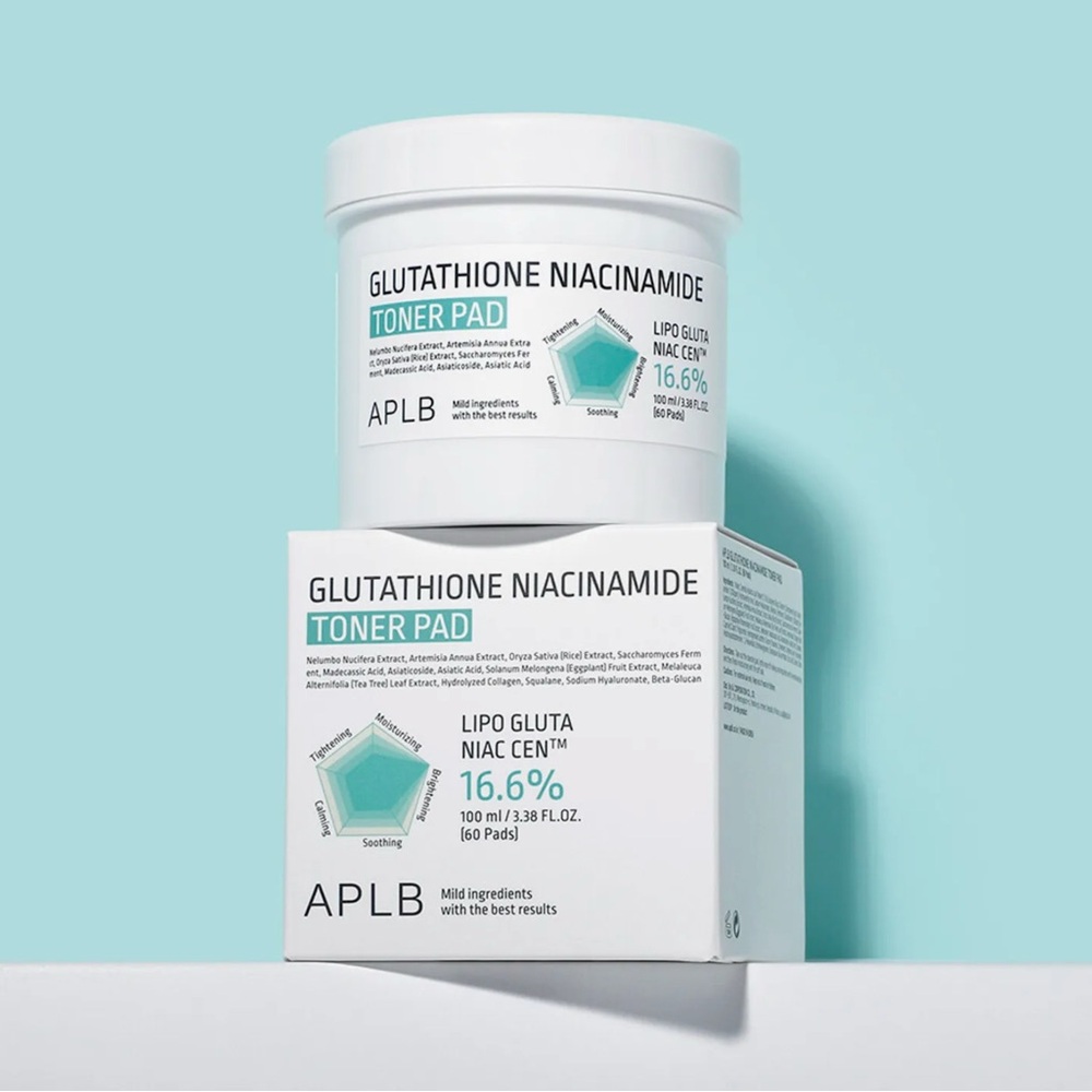 APLB Glutathione Niacinamide Toner Pad- sensitive skin, tighten pores, brighten - Picture 11 of 11